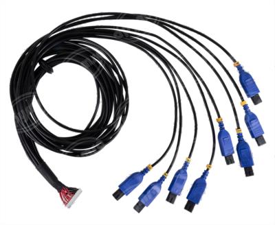 CABLE ADAPTADOR 8 LINEAS NUEVO DISEÑO T TECNOFUEL 8 PULSE CABLE (BLUE) 