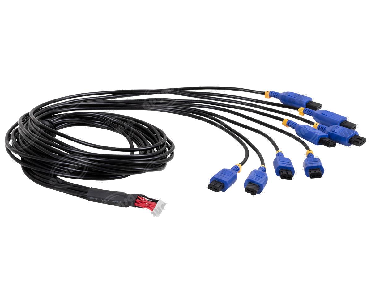 CABLE ADAPTADOR 8 LINEAS NUEVO DISEÑO T TECNOFUEL 8 PULSE CABLE (BLUE) 
