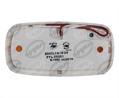 PLAFON LEDS MICA AMBAR POSICION LATERAL 10 LEDS 12V - 24V TIPO HELLA DOBLE OPTICA TRAKTOLAMP 8040LFA 