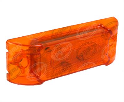 LUZ POSICION MICA AMBAR 12V - 24V 4 LEDS OPTICOS TRAKTOLAMP 8025OPA 