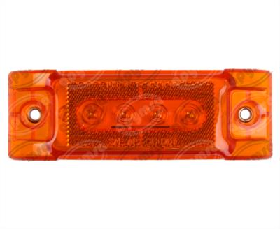 LUZ POSICION MICA AMBAR 12V - 24V 4 LEDS OPTICOS TRAKTOLAMP 8025OPA 