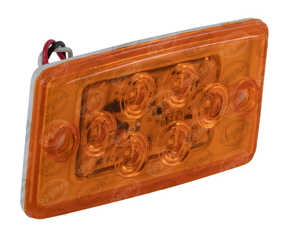 LUZ POSICION MICA AMBAR 12V 6 LEDS RAFAGA TRAKTOLAMP 8062RA 