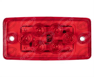 LUZ POSICION MICA ROJA 12/24V 6 LEDS RAFAGA FAMSA,MACK,STERLING TRAKTOLAMP 8062RR 