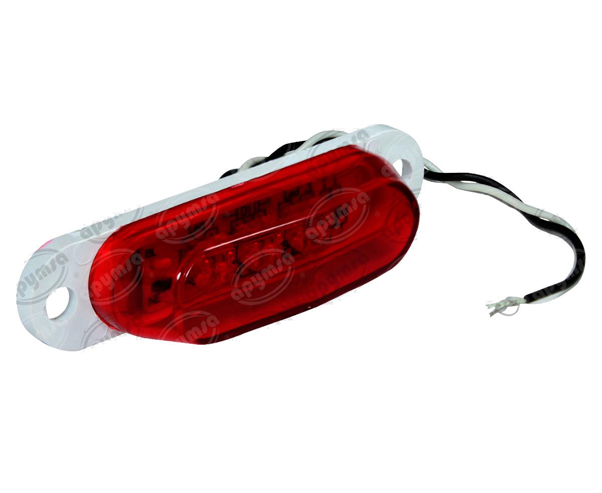 LUZ POSICION MICA ROJA 12V 3 LEDS MINI TIPO TRIANGULO NACIONAL 1025 