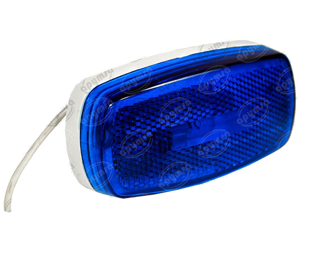 LUZ POSICION MICA AZUL 12V REFLECTIVA LISA IMPORTADO IMPORTADO F-139 