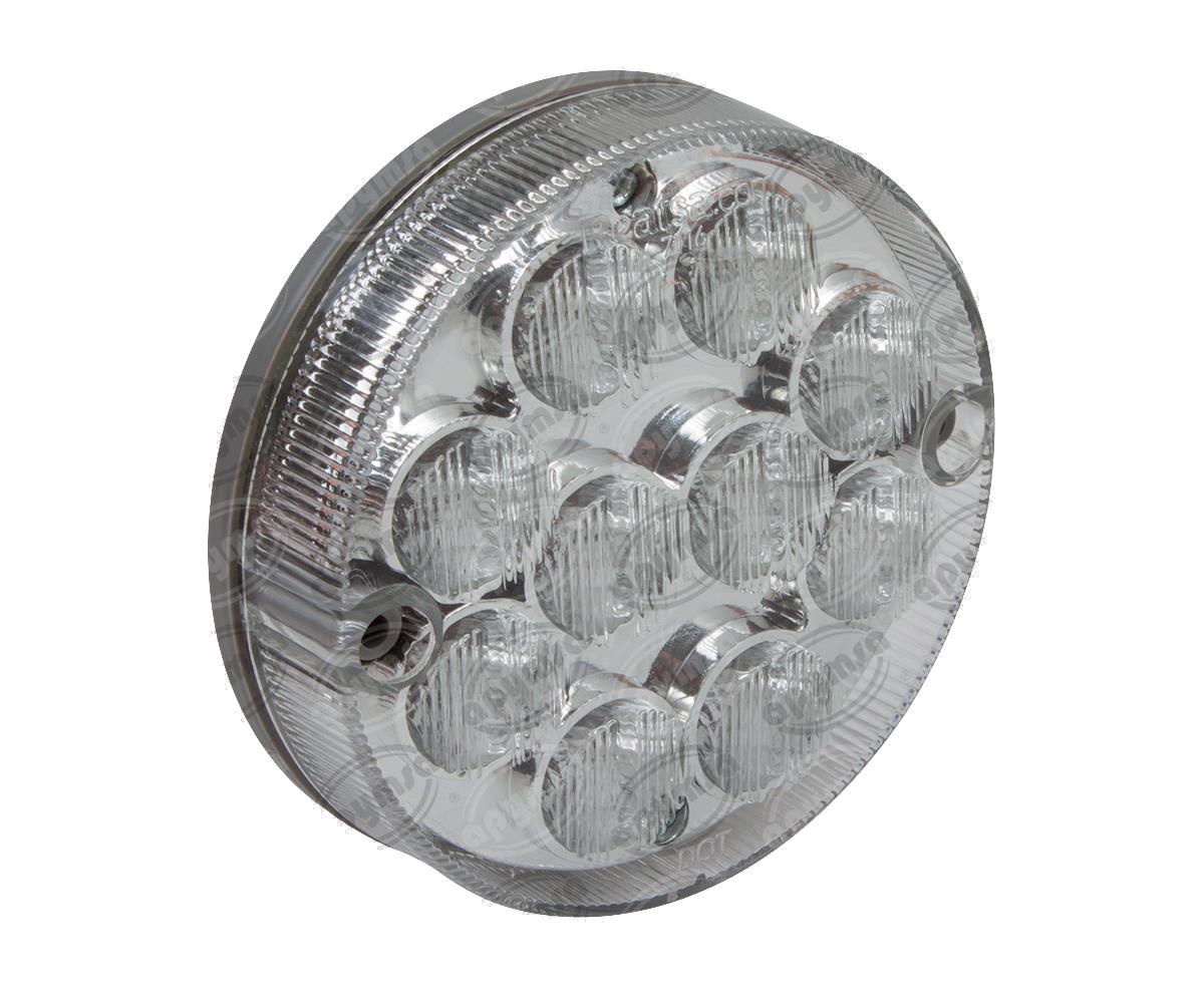 CALAVERA AUTOMOTRIZ MICA TRANSPARENTE TRASERA BLANCO 12V 10 LEDS MARCO POLO BOXER TORINO NACIONAL 7116 