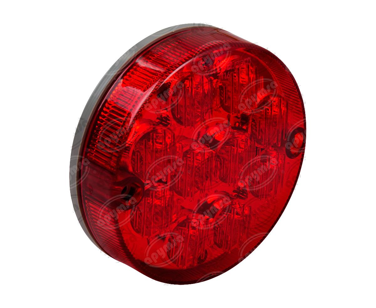 CALAVERA AUTOMOTRIZ MICA ROJA TRASERA ROJO 12/24V 10 LEDS MARCO POLO BOXER TORINO NACIONAL 7116 
