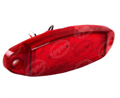 LUZ POSICION MICA ROJA 24V 4 LEDS GRANDE PLASTICOS RECORD 1042- 