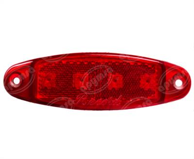 LUZ POSICION MICA ROJA 24V 4 LEDS GRANDE PLASTICOS RECORD 1042- 