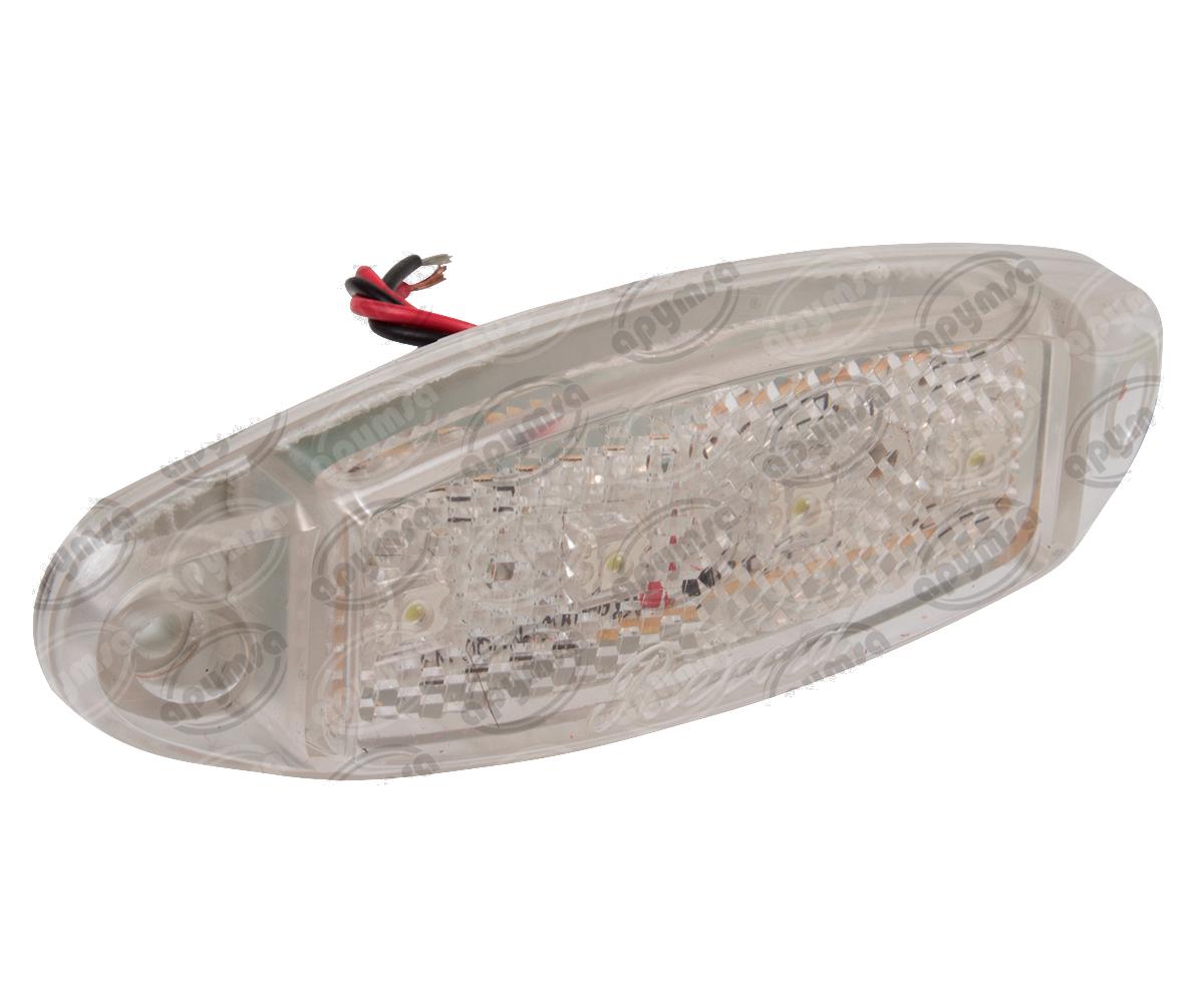 LUZ POSICION MICA TRANSPARENTE 24V 4 LEDS PLASTICOS RECORD 1042- 