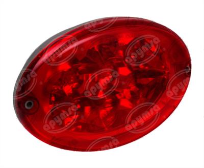 CALAVERA AUTOMOTRIZ MICA ROJA TRASERA ROJO 12V 10 LEDS LED BECCAR NACIONAL 7200 12V 