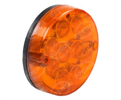PLAFON LEDS MICA AMBAR TRASERO 10 LEDS 12V - 24V TORINO OH  MUTIVOLTAJE REDONDO HDLT PT10LS-MV-A 