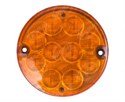 PLAFON LEDS MICA AMBAR TRASERO 10 LEDS 12V - 24V TORINO OH  MUTIVOLTAJE REDONDO HDLT PT10LS-MV-A 