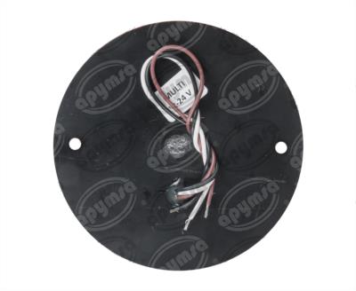 PLAFON LEDS MICA AMBAR TRASERO 10 LEDS 12V - 24V TORINO OH  MUTIVOLTAJE REDONDO HDLT PT10LS-MV-A 