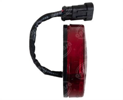 PLAFON LEDS MICA ROJA TRASERO 10 LEDS 12 - 24V CON CONECTOR HDLT 98CC 