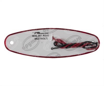 LUZ POSICION MICA ROJA 12V - 24V 4 LEDS LATERAL AYCO TECNOLAMP 1042- 