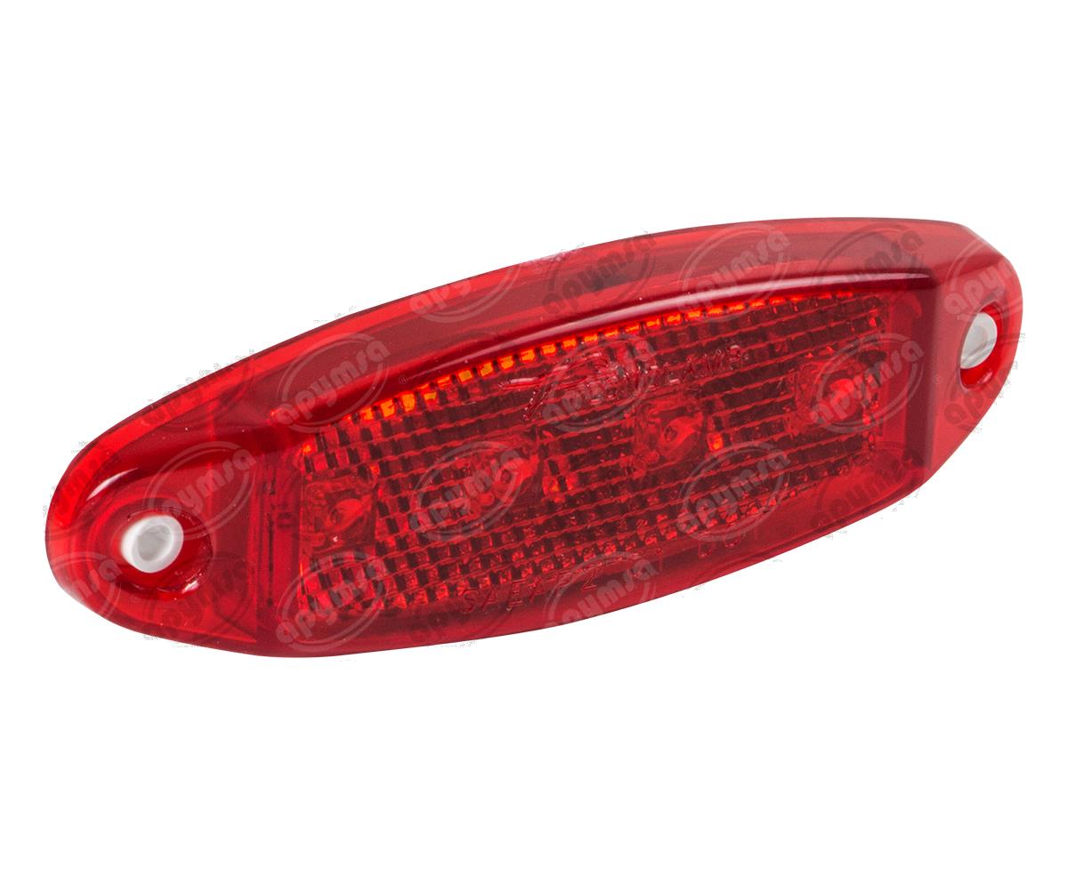 LUZ POSICION MICA ROJA 12V - 24V 4 LEDS LATERAL AYCO TECNOLAMP 1042- 