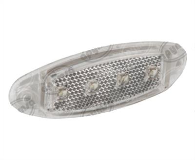 LUZ POSICION MICA TRANSPARENTE 12V - 24V 4 LEDS LATERAL AYCO TECNOLAMP 1042- 