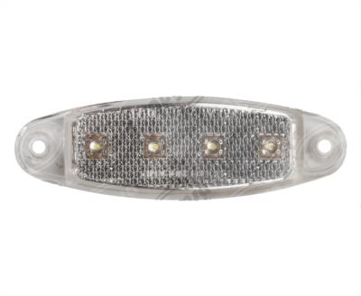 LUZ POSICION MICA TRANSPARENTE 12V - 24V 4 LEDS LATERAL AYCO TECNOLAMP 1042- 