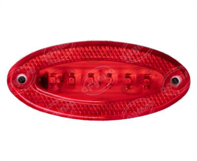 PLAFON LEDS (6), LATERAL ROJO 12-24V MICA LISA IRIZAR Y BECCAR NACIONAL ICA-003002 