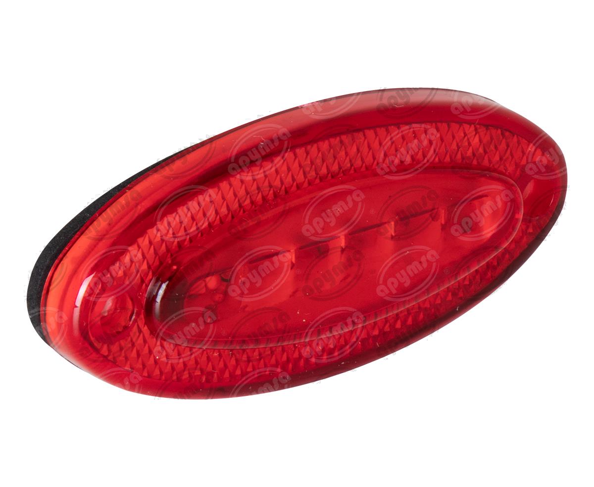 PLAFON LEDS (6), LATERAL ROJO 12-24V MICA LISA IRIZAR Y BECCAR NACIONAL ICA-003002 