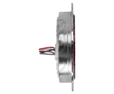 PLAFON LEDS MICA ROJA TRASERA 4"" 14 LEDS LEDS 12V CON GEL, FUNCIONES ALTA-BAJA-ESTROBO ICA NACIONAL GEL07-RJ 