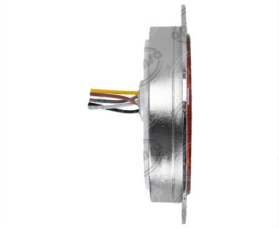 PLAFON LEDS MICA AMBAR TRASERA 4"" 14 LEDS LEDS 12V 3 FUNCIONES ALTA-BAJA-ESTROBO ICA NACIONAL GEL07-AM 