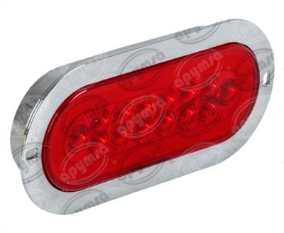 PLAFON LEDS MICA ROJA TRASERO 14 LEDS LEDS 12V CON GEL, 3 FUNCIONES ALTA-BAJA-ESTROBO ICA NACIONAL GEL08-RJ 