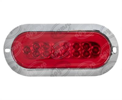 PLAFON LEDS MICA ROJA TRASERO 14 LEDS LEDS 12V CON GEL, 3 FUNCIONES ALTA-BAJA-ESTROBO ICA NACIONAL GEL08-RJ 