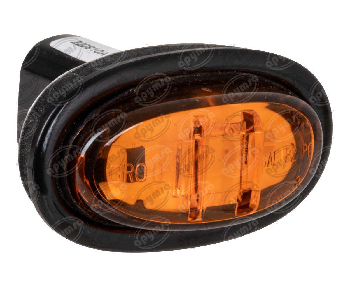 LUZ POSICION AMBAR 12V 2 LEDS CON CONECTOR ( FRIJOLITO ) GROTE 45302 