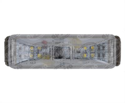 LUZ POSICION MICA TRANSPARENTE 12V 8 LEDS SELLADA LUZ DESTELLO TRAKTOLAMP 8013DC 