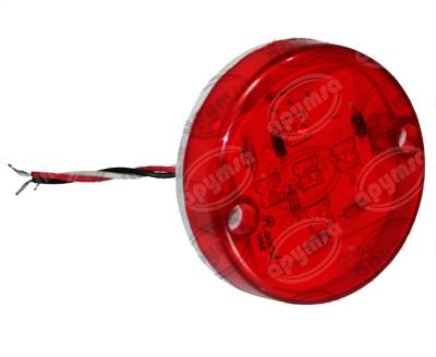 LUZ POSICION MICA ROJA 24V 5 LEDS LED REDONDO MARCOPOLO PLASTICOS RECORD 1052 