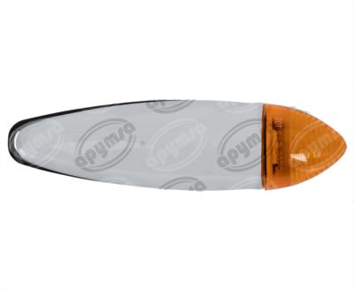 LUZ POSICION MICA AMBAR LATERAL 12V TIPO ZEPELIN CROMADO MACK HDLT TD01-04-006B 