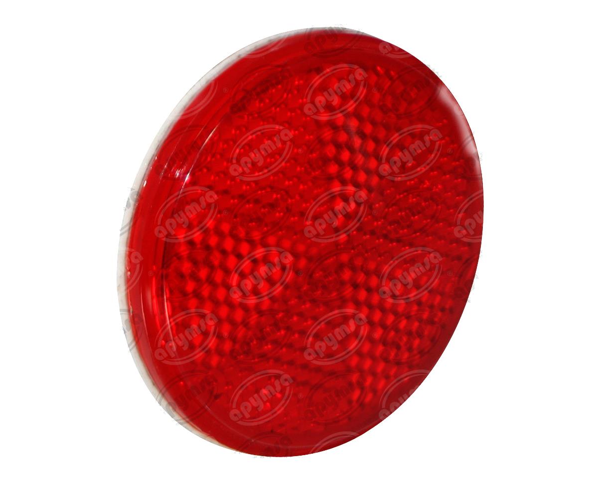 LUZ REFLEJANTE MICA ROJA ADHESIVA PLASTICOS RECORD 504 