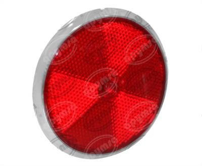 LUZ REFLEJANTE MICA ROJA CON ARILLO CROMADO PLASTICOS RECORD 505 