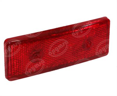 LUZ REFLEJANTE MICA ROJA RECTANGULAR ATORNILLABLE PLASTICOS RECORD 513 
