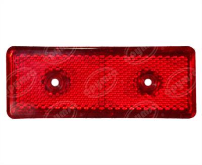 LUZ REFLEJANTE MICA ROJA RECTANGULAR ATORNILLABLE PLASTICOS RECORD 513 
