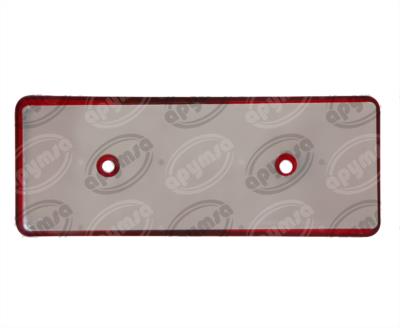 LUZ REFLEJANTE MICA ROJA RECTANGULAR ATORNILLABLE PLASTICOS RECORD 513 