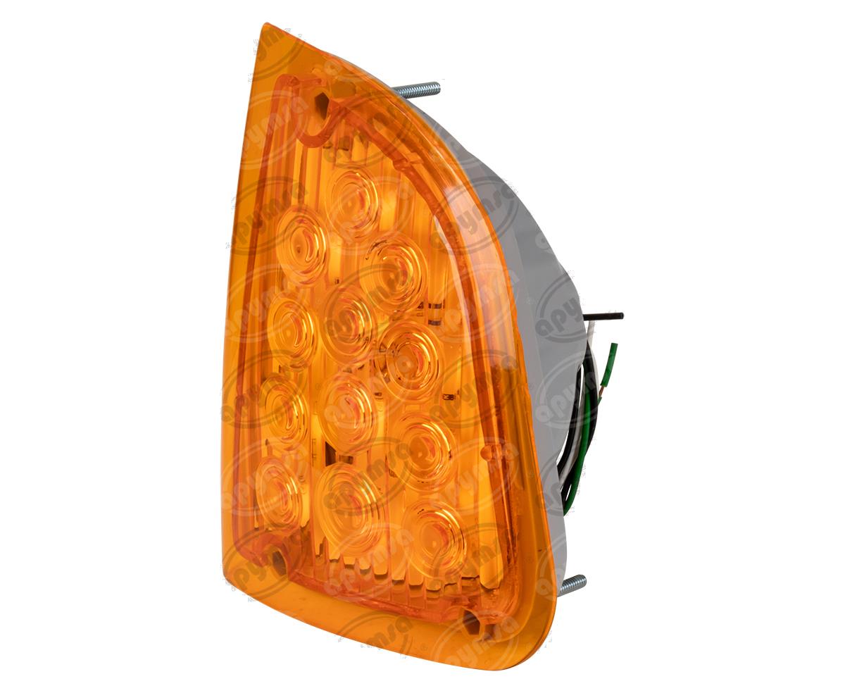 LUZ DIRECCIONAL MICA AMBAR IZQUIERDA 12V 12 LEDS KENWORTH TRAKTOLAMP 8357L 
