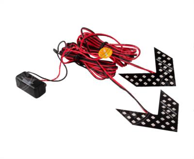 LUZ TIPO CINTA CON LED AMBAR 12V FORMA FLECHA AUTO ADHERIBLE EXTREME FEC52033 