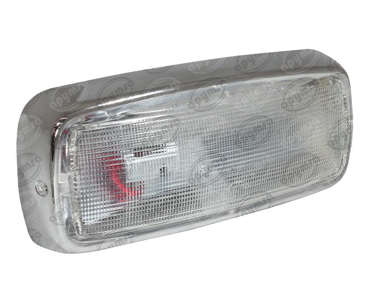 LUZ INTERIOR 12V UNIVERSAL CROMADA MINIBUSES CAMIONES PLASTICOS RECORD 964-1 
