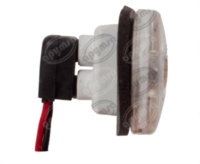 LUZ DE FRENO TRASERA MICA TRANSPARENTE 12V 12 LEDS MINIBUS & AUTOBUS PLASTICOS RECORD 1020T 