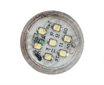 FOCO LEDS BLANCO 24V 7 LEDS 1PZ DICROICO MR11 AUTOBUS VOLVO HDLT DVMR 24V 