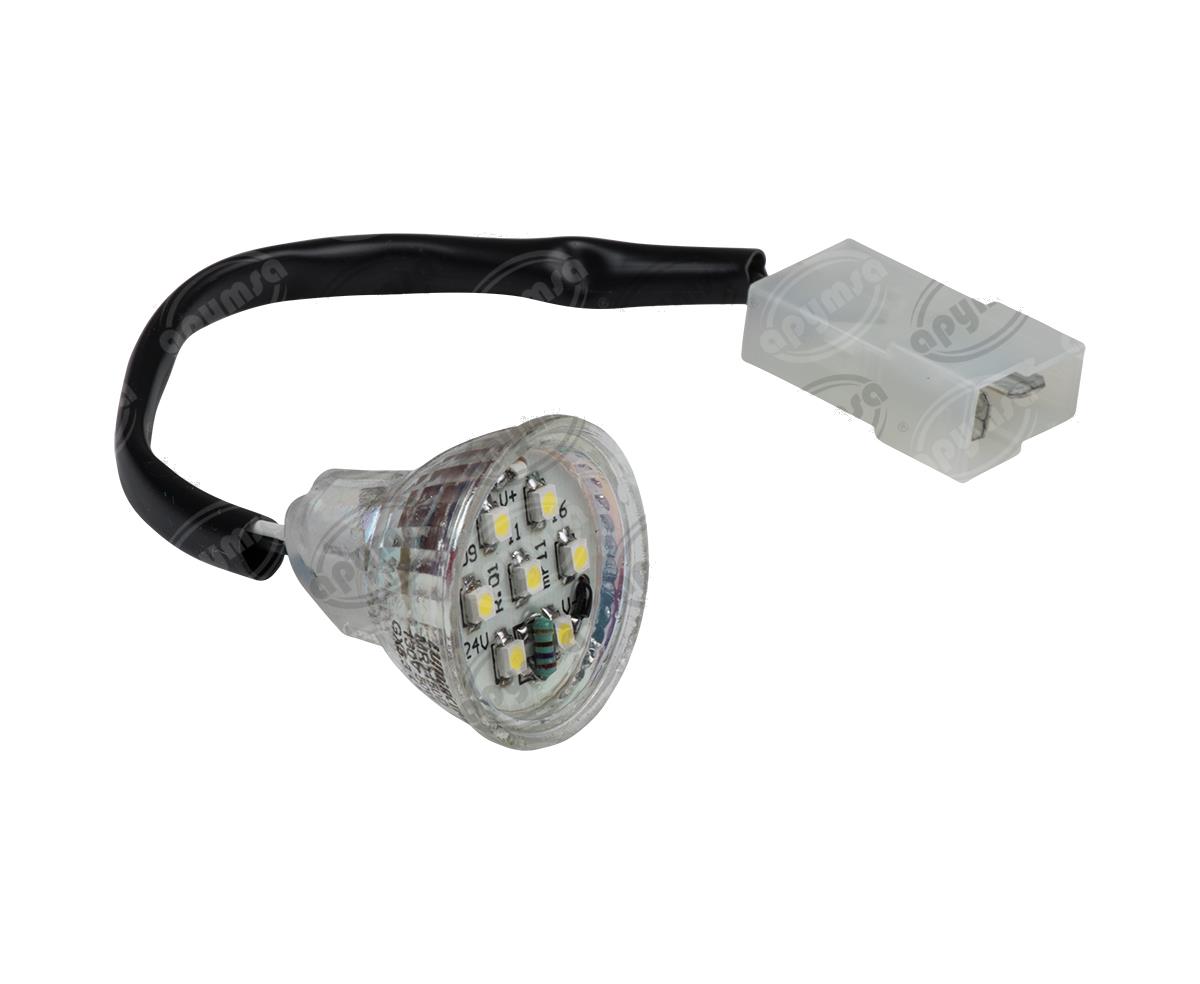 FOCO LEDS BLANCO 24V 7 LEDS 1PZ DICROICO MR11 AUTOBUS VOLVO HDLT DVMR 24V 