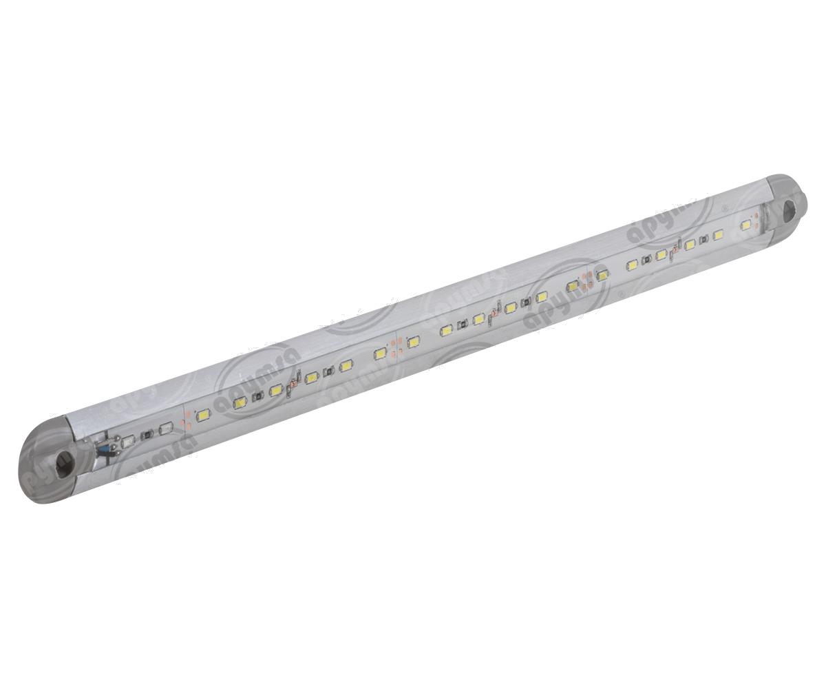 LUZ INTERIOR 45CM ALUMINIO RECINADA LED 12V C/PENUMBRA NACIONAL LI02-45CM/12 