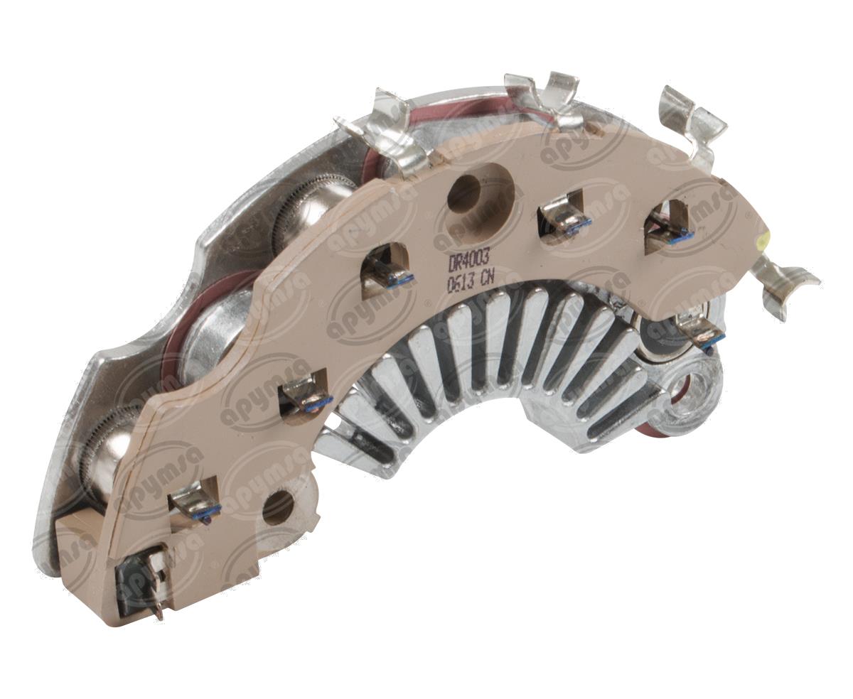 RECTIFICADOR DE CORRIENTE ALTERNADOR DELCO CS-121, CS-130, IR/EF 12V 50A REFORZADO TRANSPO DR4003 