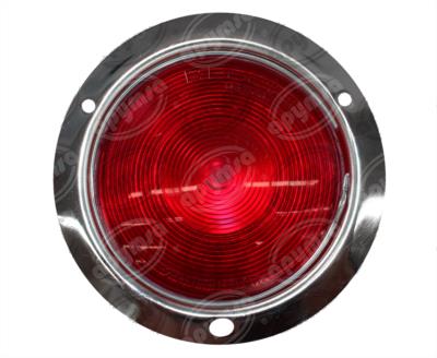 PLAFON SELLADO MICA ROJA TRASERO 4" UNIVERSAL CROMADO ATORNILLABLE PLASTICOS RECORD 967-1 