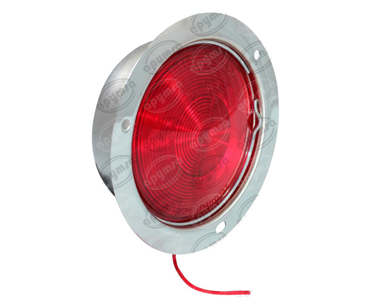 PLAFON SELLADO MICA ROJA TRASERO 4" UNIVERSAL CROMADO ATORNILLABLE PLASTICOS RECORD 967-1 
