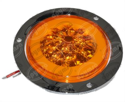 PLAFON LEDS AMBAR 4"" 12-24V 1PZ GEL QBH STAR DIAMANTE 