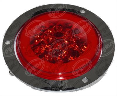 PLAFON LEDS ROJO 4"" 14-24V 1PZ GEL QBH STAR DIAMANTE 